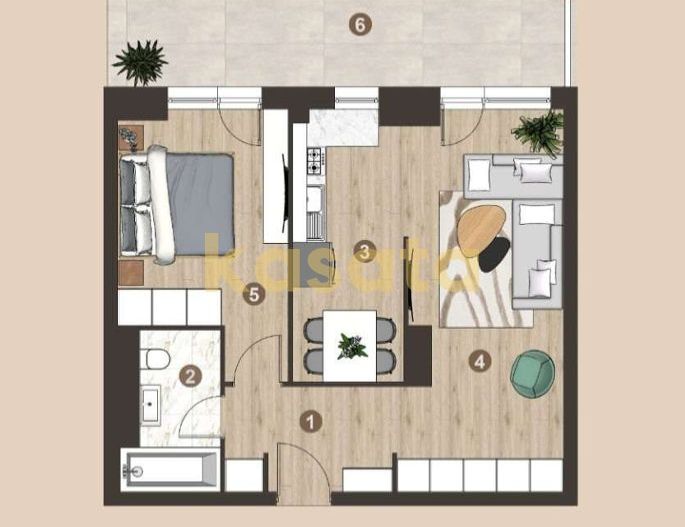 2 camere I et3 I mobilat si utilat I First Estates I 53 utili - Poză 15