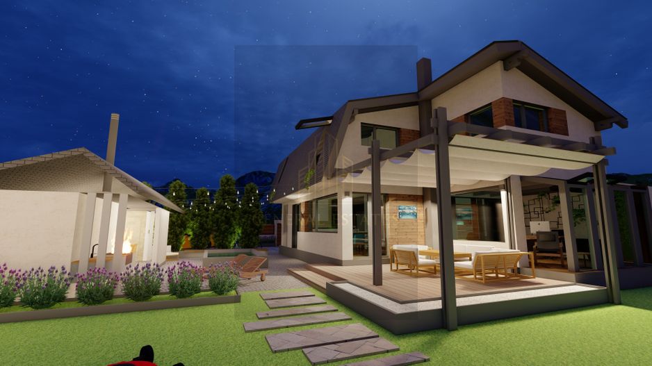 Casa moderna la rosu in Cristian - Poză 19