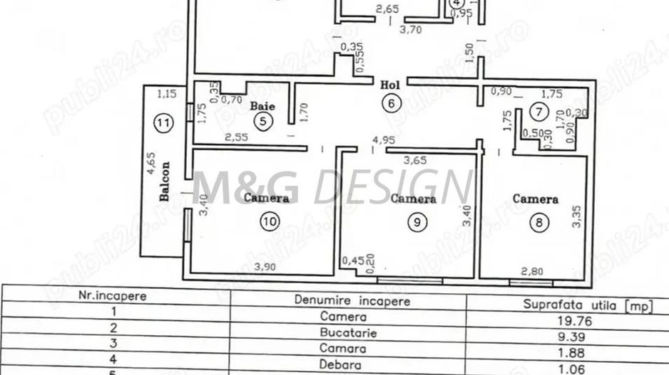 Apartament 4 camere zona Steaua etaj 2 - Poză 3