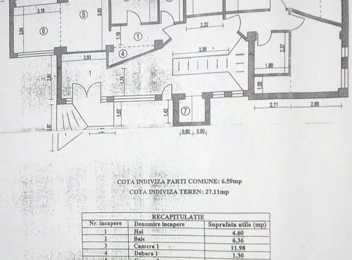 2 camere| decomadat +TERASA 27 MP| HERASTRAU - Schiță 18