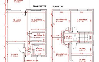 Comision 0% | Duplex in Giroc | Toate utilitatile | Panouri solare | Mobilat - Schiță 13