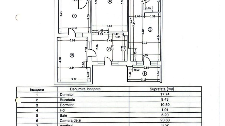 3 Camere Cosmopolis Parcare Terasa L322 - Poză 6