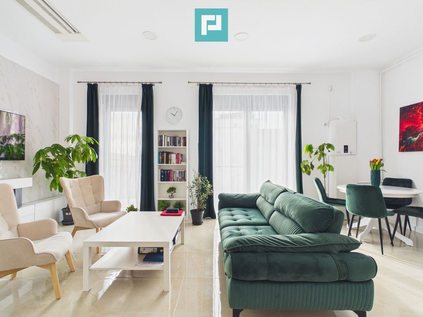 Penthouse premium, 4 camere, mobilat, 2 balcoane - Poză 2