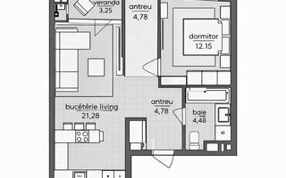 Vânzare, apartament, 1 cameră, bulevardul Dacia, Botanica - Poză 6