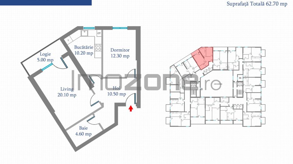 Apartament 2 Camere | 65 mp | Bloc Nou | Metrou Pacii / Preciziei | Militari - Poză 2