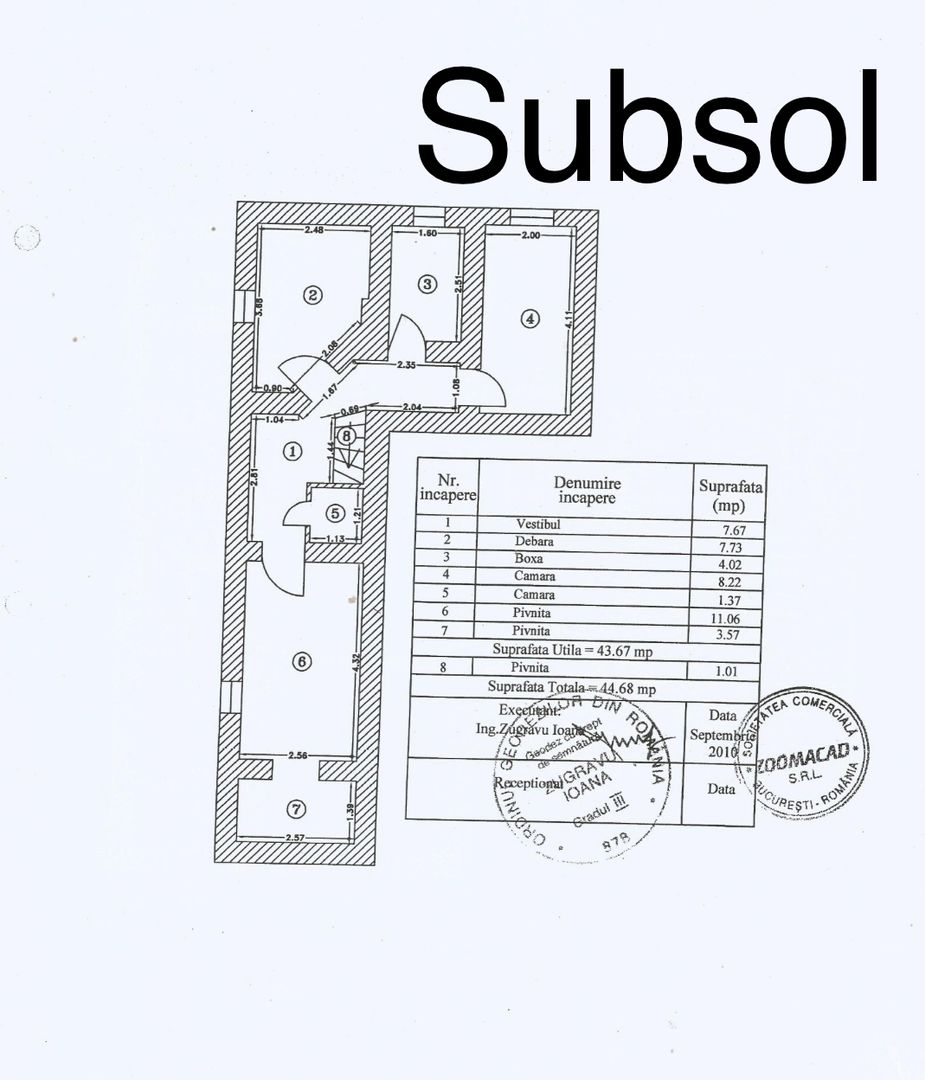 Casă interbelică de închiriat – Str. Barbu Văcărescu nr. 33 - Poză 41
