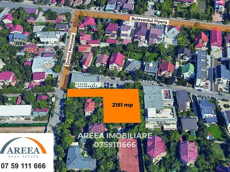 Teren 2181mp in Pipera-str Drumul Potcoavei colt cu Vlad Tepes - Poză 3