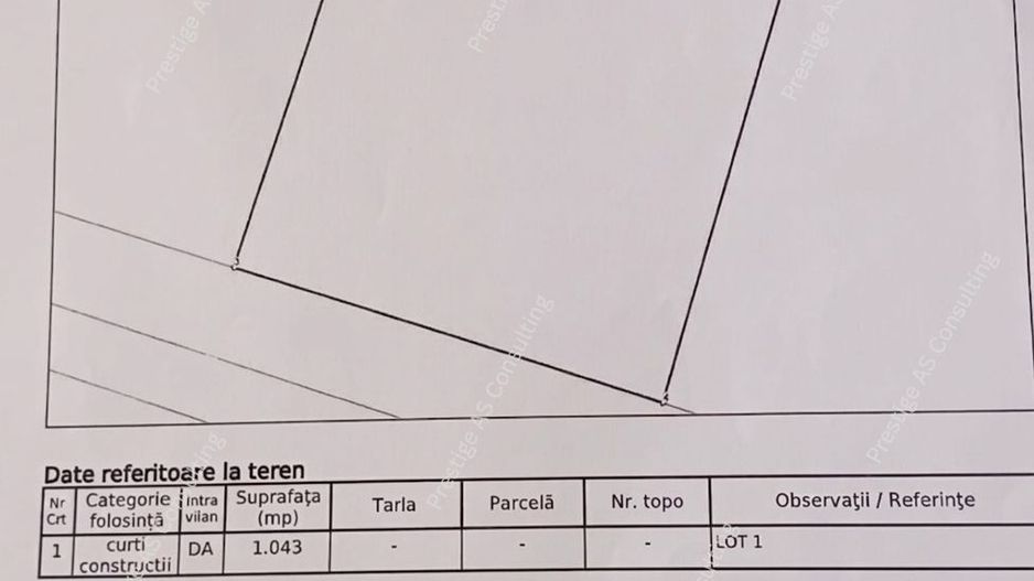 Mosnita Teren 1043 mp | Toate Utilitatile | Regim constructii P+2E+M - Poză 3