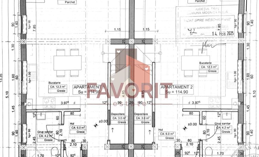 Duplex in Mosnita Noua | Finisaje la alegere | Langa Mcity | La Asfalt - Schiță 4