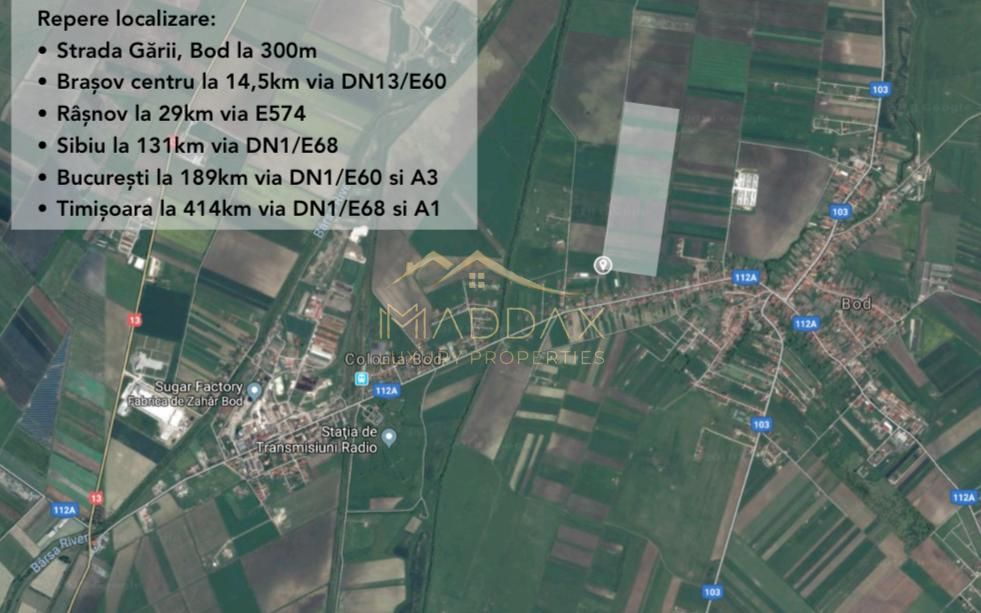 Teren Intravilan 5 ha ***BRASOV//Bod***Industrial/Comercial/Rezidential* - Poză 1