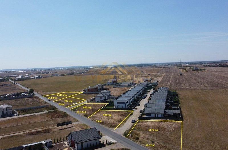 Teren 2115 mp, deschidere 55 la str Mânăstirii, Berceni/ Vidra - Poză 1