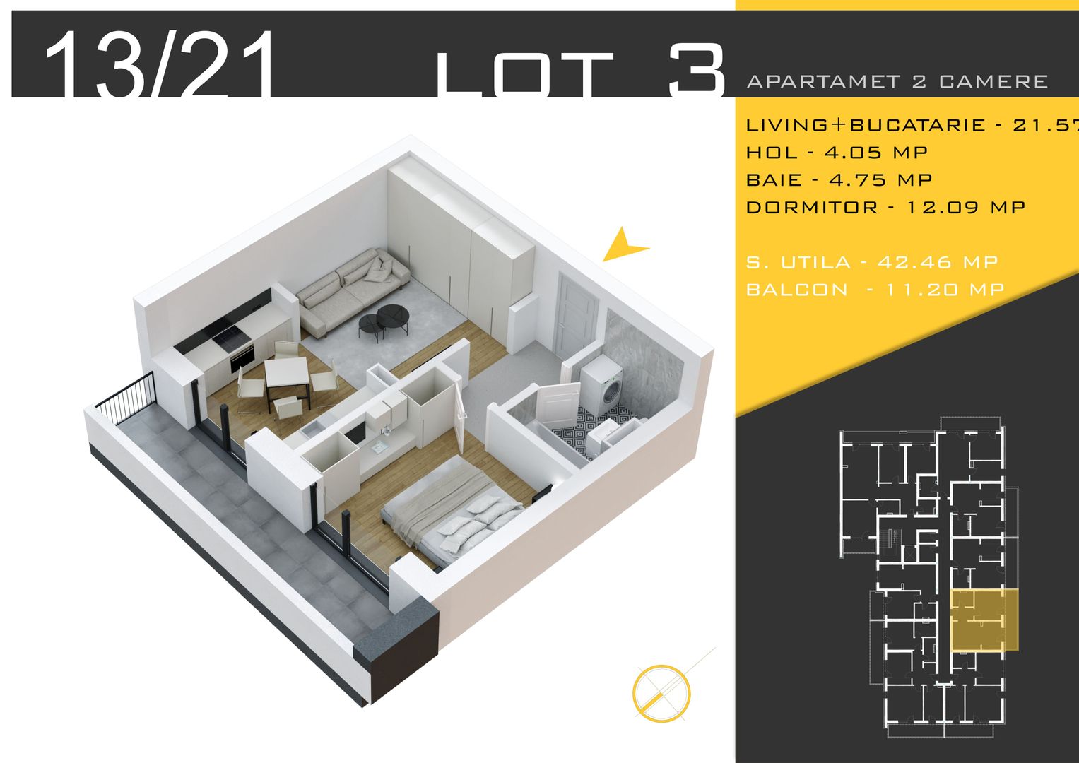 2 camere  Titan Pallady  Metrou Nicolae Teclu - Schiță 11