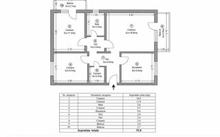 Dâmbovița| 3 camere | 2 băi | Boxa | Complet renovat | Încălzire în pardoseală - Poză 12