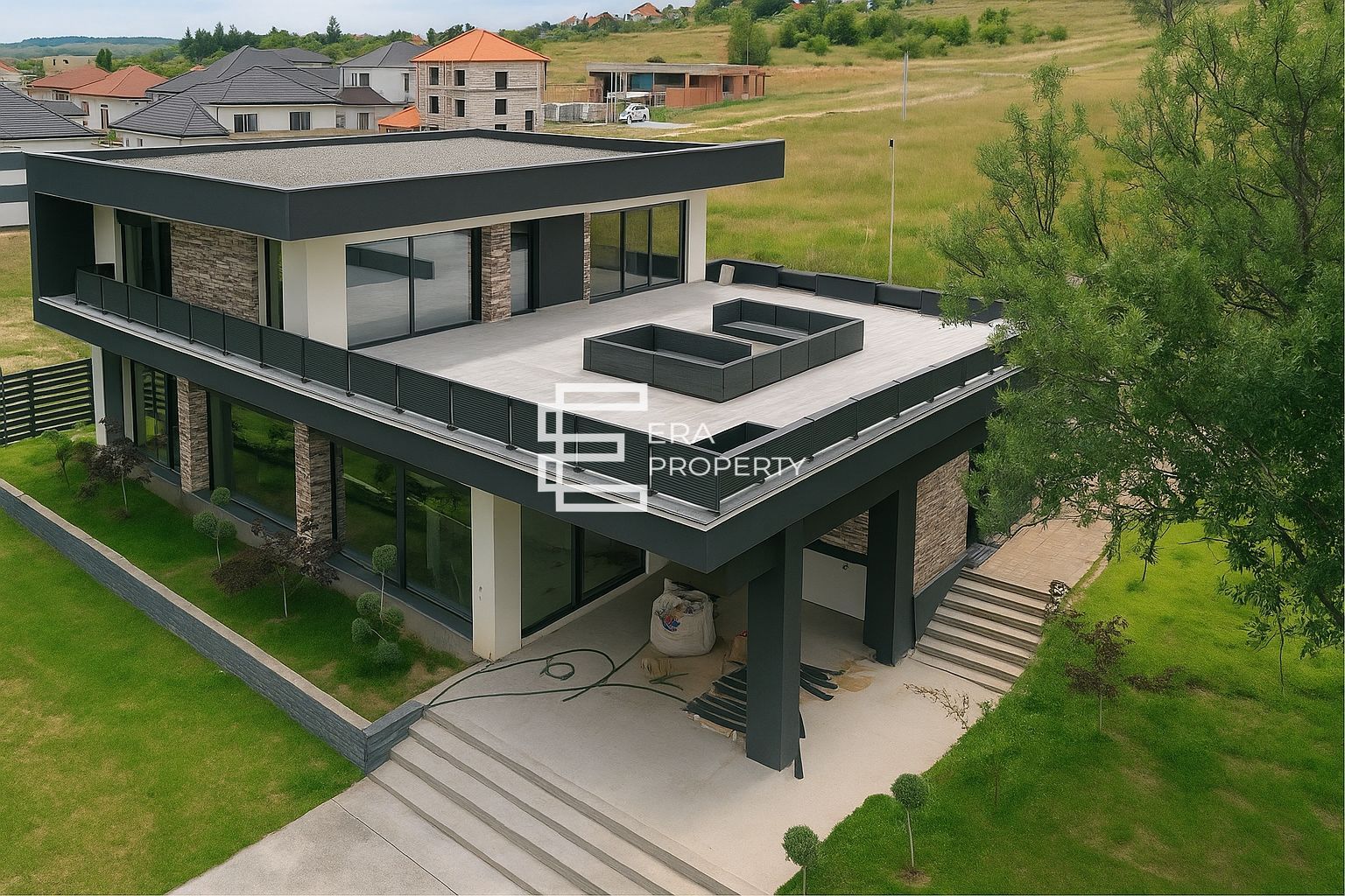 Casa individuala mobilata partial, teren 1200mp, Cisnadie zona Magura - Poză 4