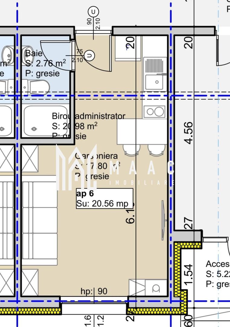 Garsoniera | 20.56 MPU | Parter | Lift | Lazaret - Poză 4