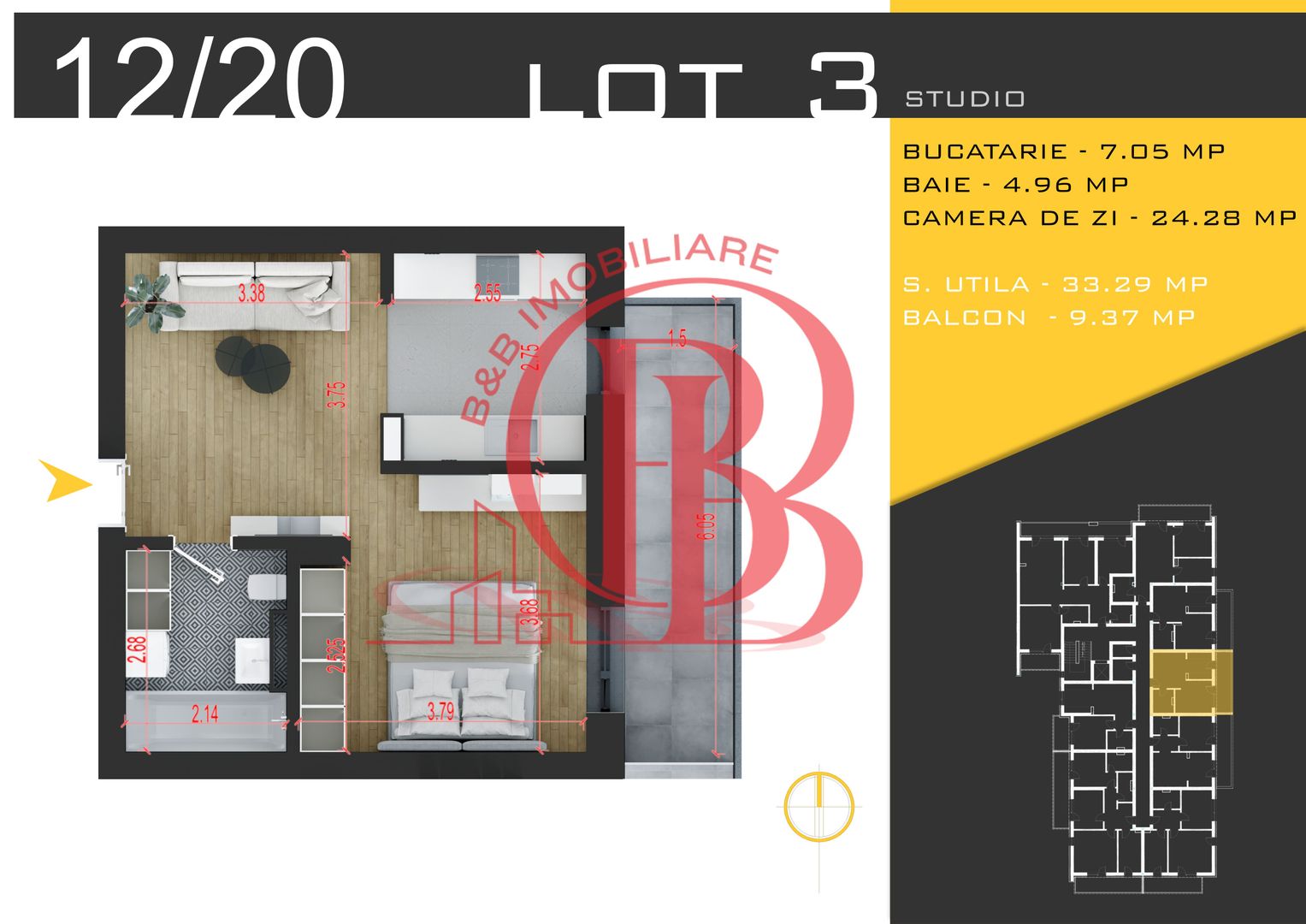 2 camere  Titan Pallady  Metrou Nicolae Teclu - Schiță 10
