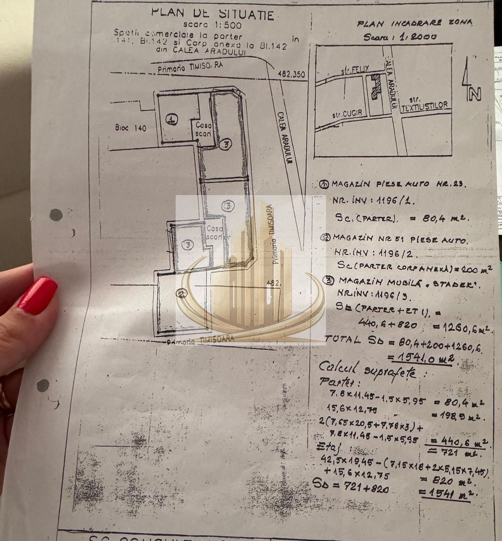 Investiție comercială 1.541 mp cu chiriași – Calea Aradului. - Schiță 12
