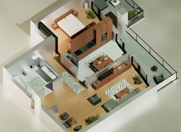 Tomis Nord - Vanzare apartament decomandat cu 2 camere,  bloc nou. - Poză 1