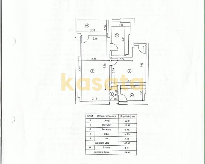2 camere  - Dinamic City cu parcare subterana inclusa - Schiță 11