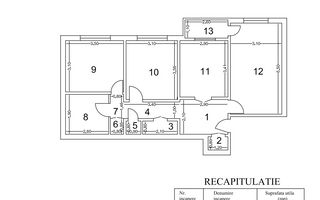 Apartament 3 camere decomandat, 2 băi, Strada Moinești 14 - Schiță 21