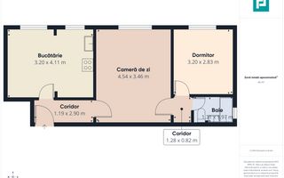 Apartament 2 camere, etaj 2/4 – Micro 15, Deva - Poză 4