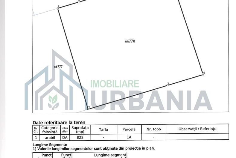 Teren intravilan de vanzare, Rediu, strada 1 Decembrie, 822 mp - Poză 2