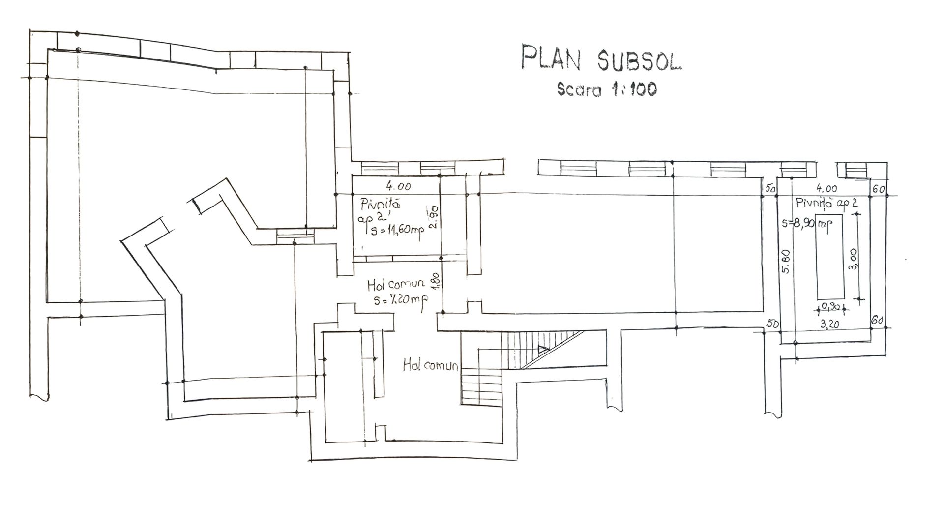 Apartament la casă, 102 mp, terasă 42 mp - Sub Arini, Sibiu - Schiță 14