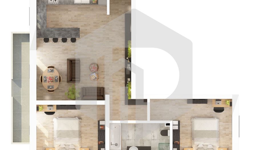 Apartament 3 camere | Etaj 1 | Doamna Stanca | Dezvoltator - Poză 1