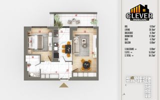 Apartament Premium 2 Camere Suprafata Generoasa Th. Pallady - Poză 1