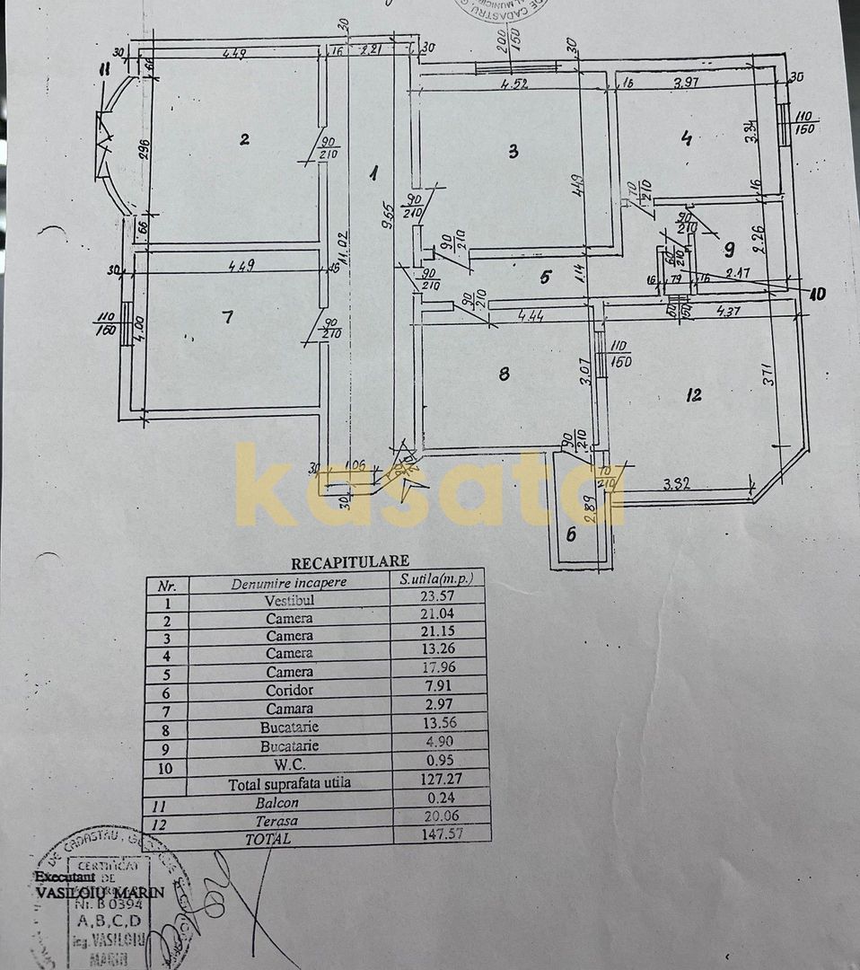 OPORTUNITATE | APARTAMENT 4 CAMERE | UNIVERSITATE | CENTRALA PROPRIE - Schiță 11