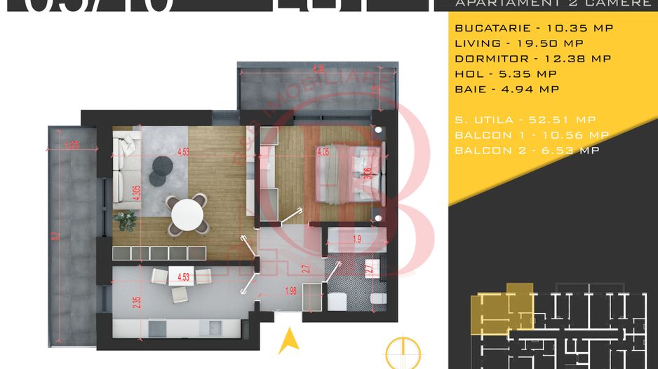 2 camere  Titan Pallady  Metrou Nicolae Teclu - Schiță 11