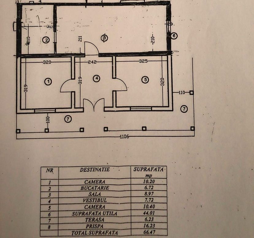 Casa 3 camere Parter Giurgiu Com Bucsani - Schiță 5