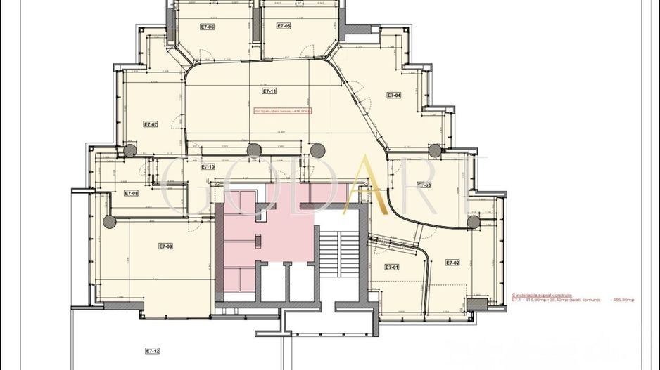 Spațiu de Birouri Premium | Etaj Integral | 455 mp - Schiță 23