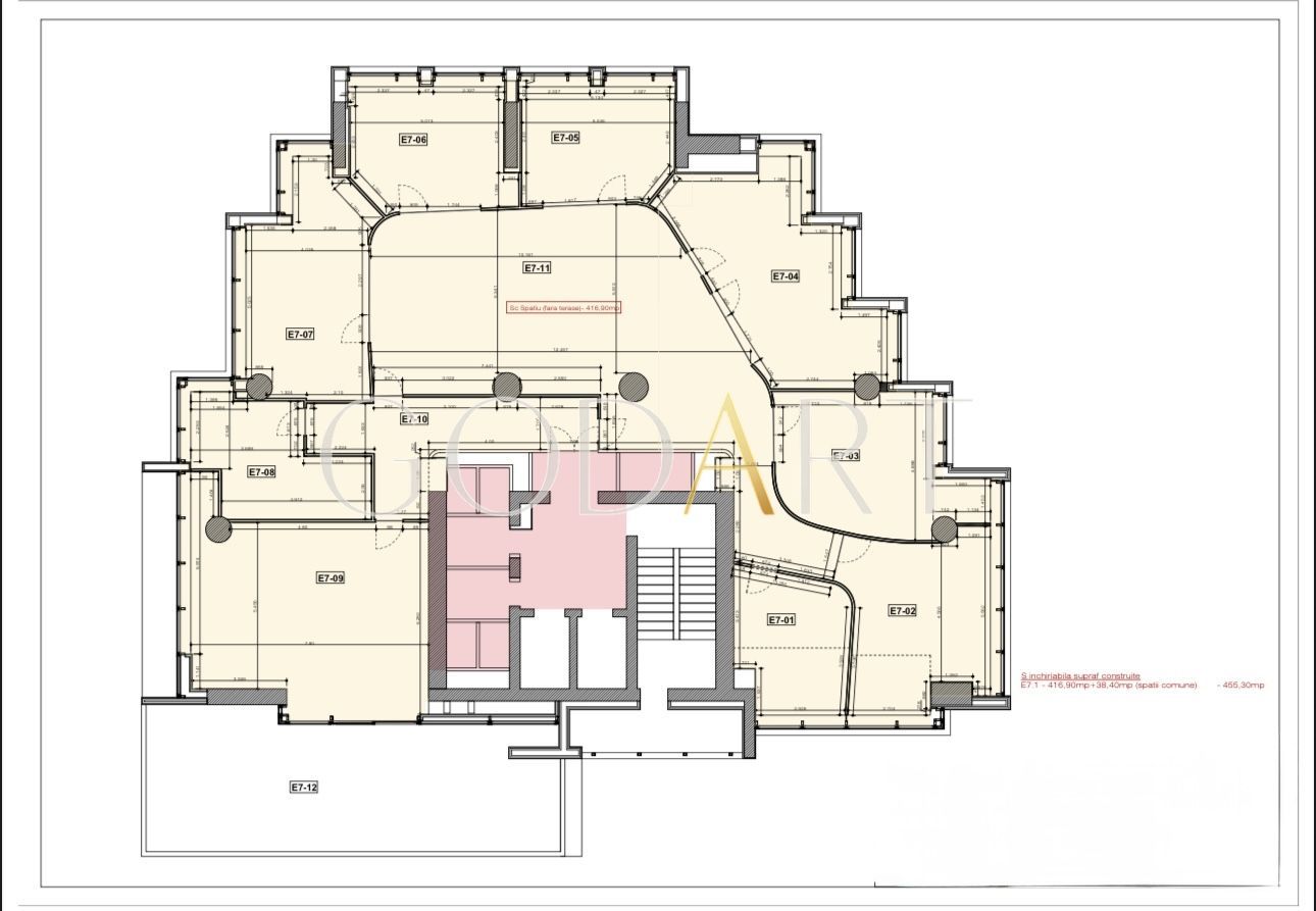 Spațiu de Birouri Premium | Etaj Integral | 455 mp - Schiță 23