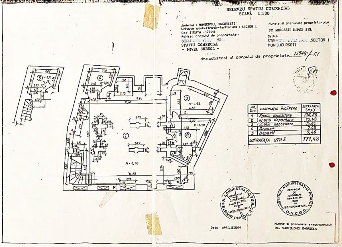 Spatiu comercial de vanzare | Cismigiu | Popa Tatu | Stirbei - Schiță 7