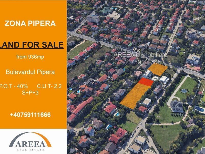 Vanzare teren Pipera 936 mp+ inchiriere 2000mp - Poză 2