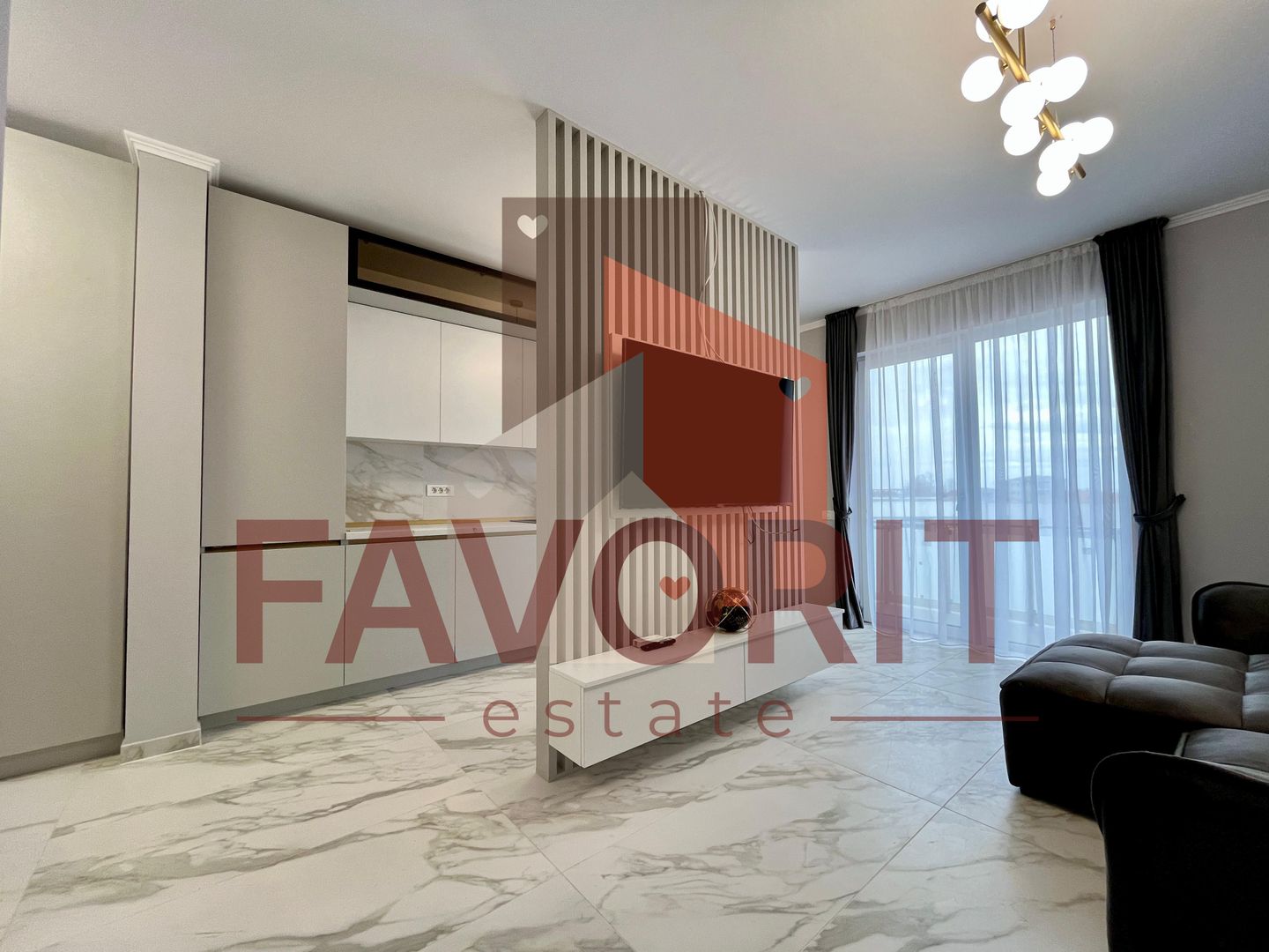 Apartament cu 1 camera mobilat si utilat in bloc nou - Poză 2