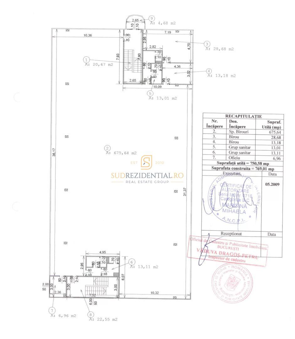 Cladire pe 3 niveluri, 2.200 mp, inchiriata integral, Brancoveanu, S4 - Poză 17