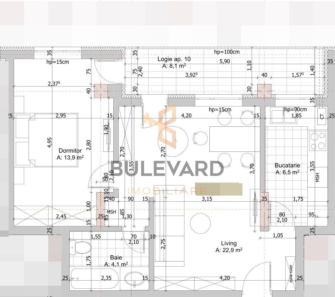 Apartament cu 2 camere+terasa de 8 mp! - Poză 2