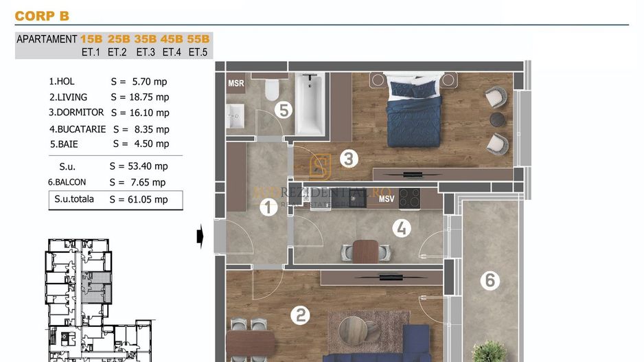 Apartament cu 2 camere in ansamblu rezidential nou, Berceni, Sector 4 - Poză 4