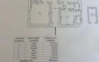 VANZARE APARTAMENT 3 CAMERE | COTROCENI | 90 MP | VEDERE SUPERBA - Schiță 12
