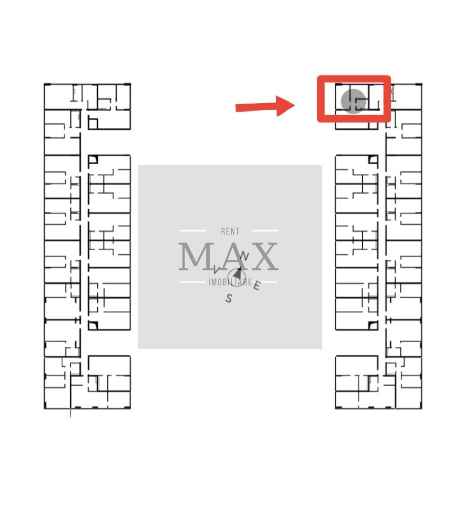 Apartament 2 camere de vânzare | 59,85 | Zona Autogară | Etaj 8 - Poză 2