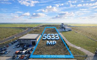 Teren industrial intravilan – 5.633 mp – deschidere 27 ml – acces DN1 - Poză 3