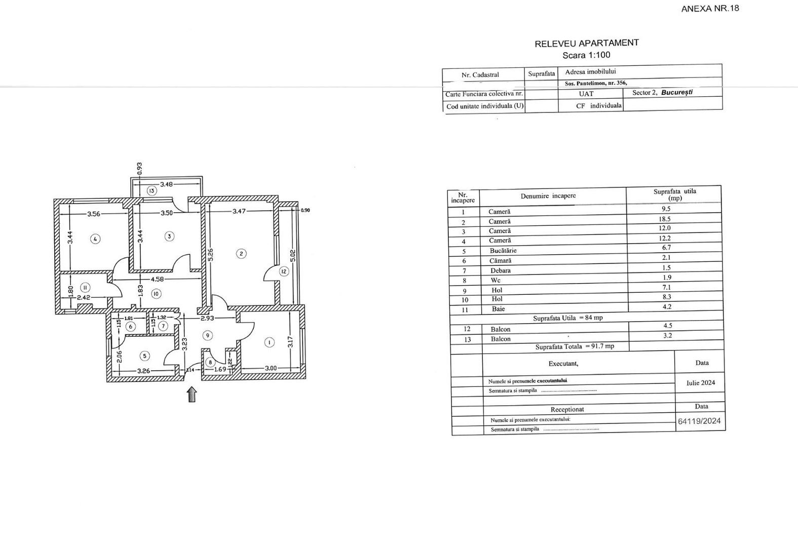 Apartament 4 camere decomandat | 92mp | 2 băi | 2 balcoane pantelimon - Poză 2