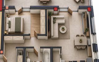 0% Comision | Apartament 2 camere | Terasa generoasa | Terra Gardens - Poză 1