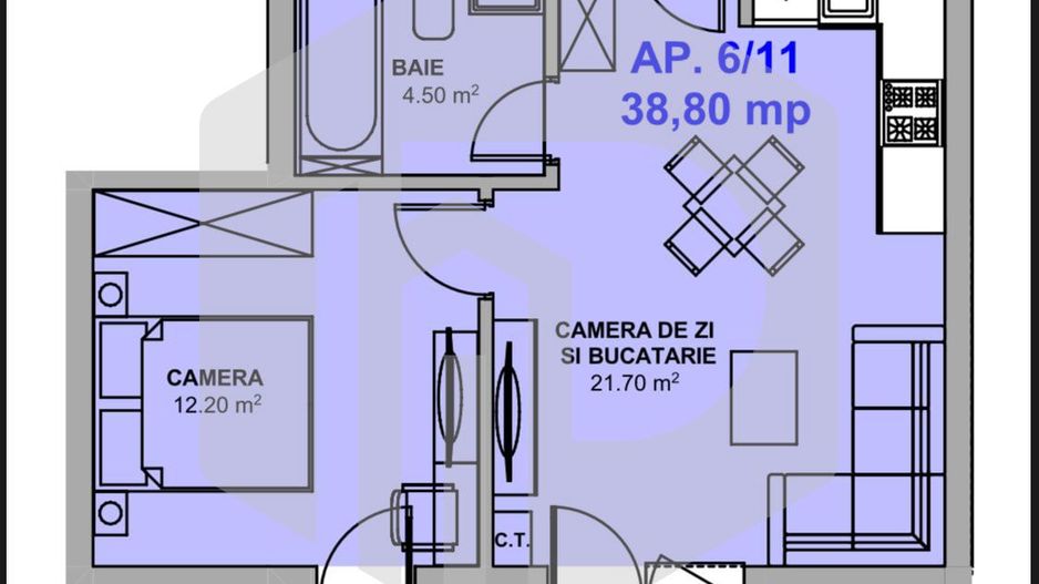 Proiect nou | 2 Camere | Etaj 1 | Doamna stanca | Dezvoltator - Poză 1
