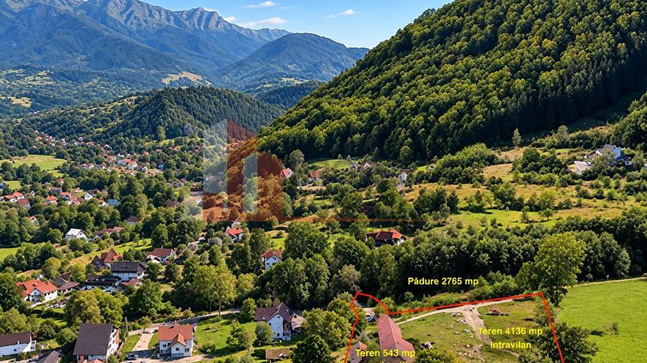 Teren 7.444 mp + casă tradițională în Predeluț–Bran - Poză 5