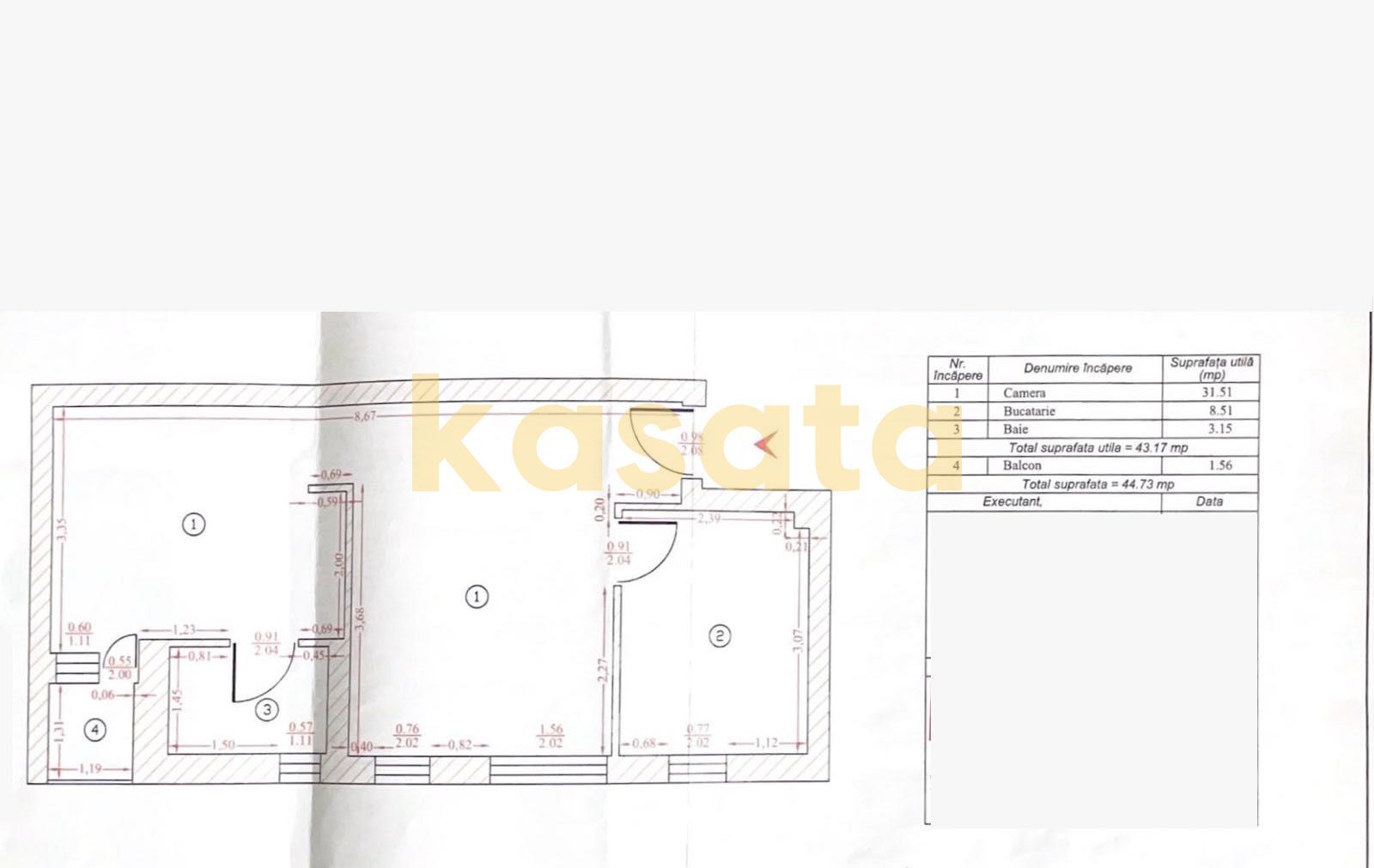 OPORTUNITATE | APARTAMENT 2 CAMERE | BELEVEDERE RESIDENCE | PARCARE - Schiță 10