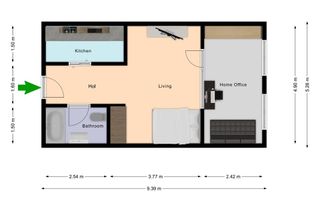 [Comision ZERO] Apartament 1 cameră, terasă, etaj 1, Calea Turzii - Schiță 21