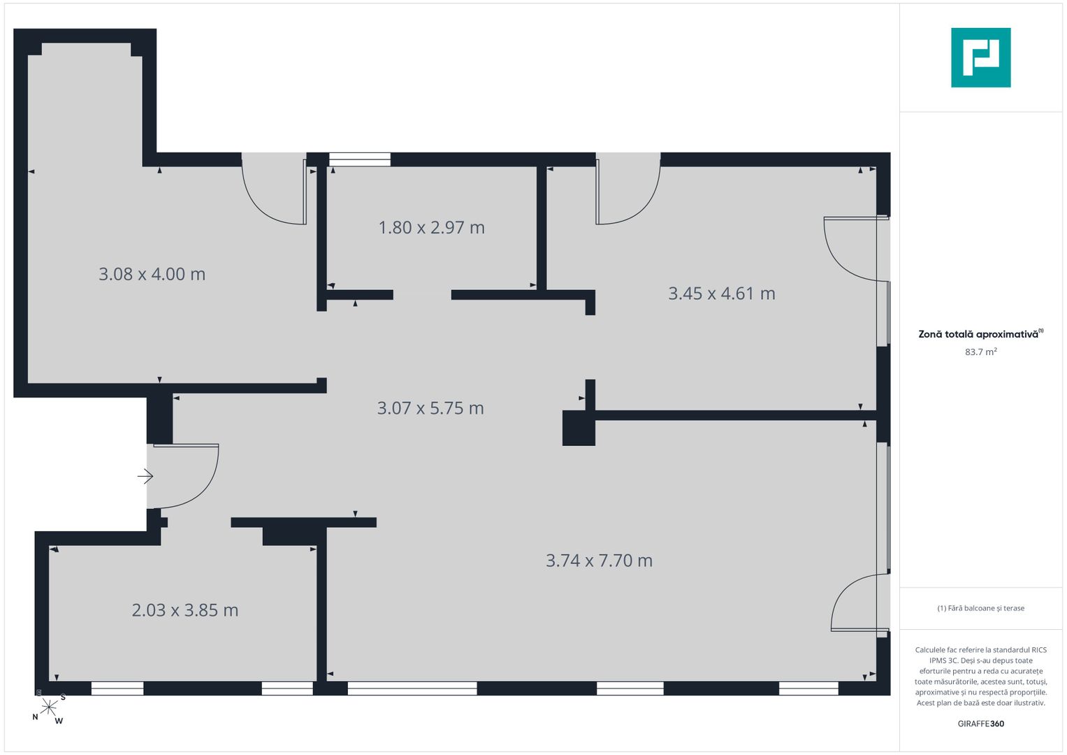 Apartament 3 camere, Iosia, 82.01 mp - Poză 10